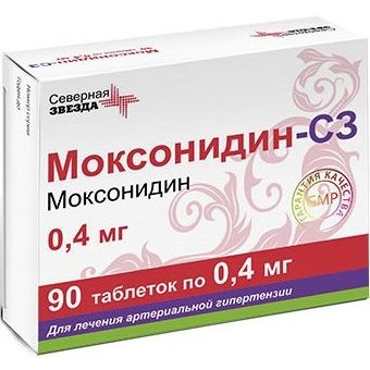 Моксонидин-СЗ таблетки 0,4 мг 90 шт.