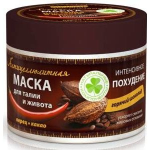 Маска для талии и живота Novosvit Stop Сellulite интенсивное похудение Горячий шоколад 300 мл