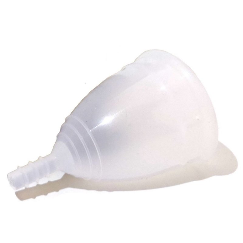 Чаша менструальная Onlycup серия лен белая размер S