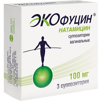 Экофуцин суппозитории вагинальные 100 мг 3 шт.