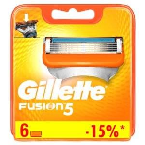 Сменные кассеты Gillette Fusion 5 6 шт.
