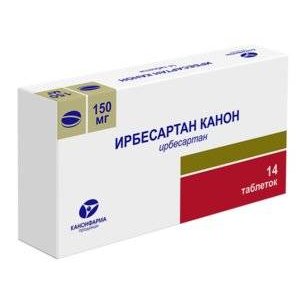Ирбесартан Канон таблетки 150 мг 14 шт.