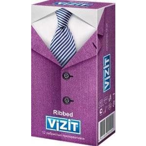 Презервативы Vizit Ribbed Ребристые 12 шт.