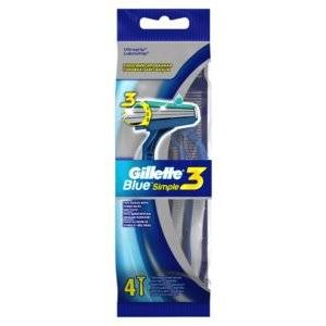 Бритва мужская Gillette Blue Simple 3 одноразовая 4 шт.
