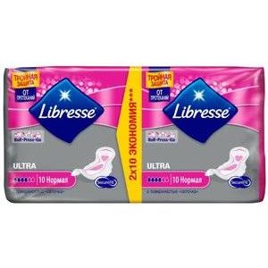 Прокладки Libresse SecureFit Ultra Normal поверхность сеточка 20 шт.