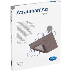 Мазевая повязка Hartmann Atrauman Ag с серебром 10х10 см 3 шт.