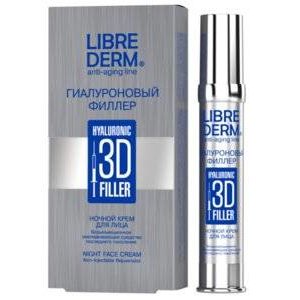 Ночной крем для лица Librederm 3D Гиалуроновый филлер 30 мл