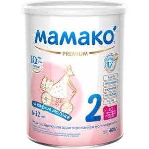 Молочная смесь Мамако 2 premium от 6 мес адаптированная на козьем молоке 400 г