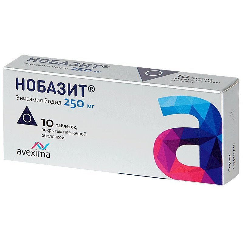 Нобазит таблетки 250 мг 10 шт.