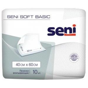 Пеленки Seni Soft Basic 40х60 см 10 шт.