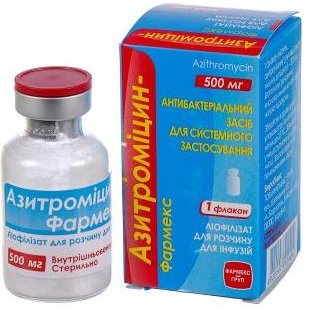 Азитромицин-ДЖ лиофилизат для приготовления раствора для инфузий 500 мг флакон 1 шт.