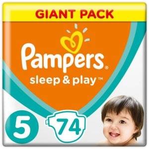 Подгузники Pampers Sleep&Play размер 5 11-18 кг 74 шт.