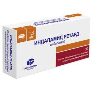 Индапамид Ретард Канон таблетки 1,5 мг 30 шт.