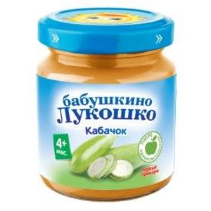 Пюре Бабушкино Лукошко кабачок с 4 мес., 100 г