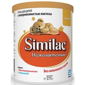 Similac Низколактозный Смесь сухая с 0 мес., 375 г