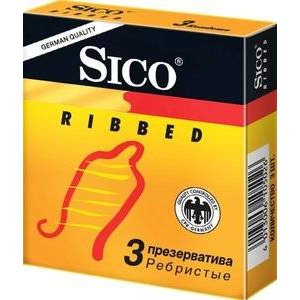 Презервативы Sico Ribbed ребристые 3 шт.