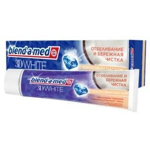 Зубная Паста Blend-a-med 3D White Бережная Чистка отбеливающая 100 мл