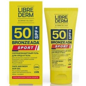 Солнцезащитный гель для лица и тела для Librederm Bronzeada Sport SPF 50 50 мл