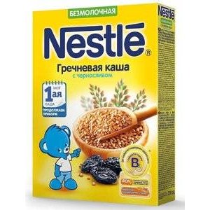 Каша безмолочная Nestle гречневая чернослив и бифидобактерии с 4 мес. 200 г.