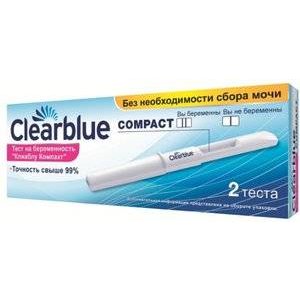 Clear Blue Compact Тест для определения беременности 2 шт.