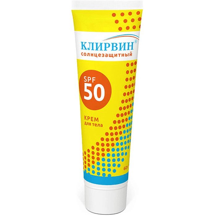 Клирвин крем для тела солнцезащитный SPF 50 60 г