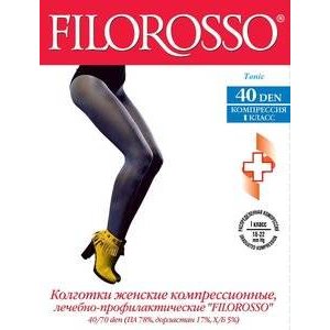 Колготки компрессионные Filorosso Tonic 1 класс размер 2 40 ден бежевые