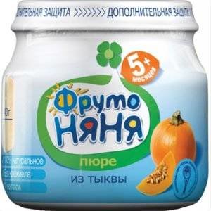 Пюре ФрутоНяня тыква с 5 мес. 80 г