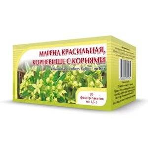 Марена красильная корни 1,5 г фильтр-пакеты 20 шт.