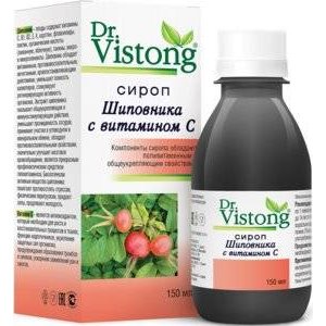 Сироп шиповника Dr.Vistong с витамином С 150 мл флакон 1 шт.