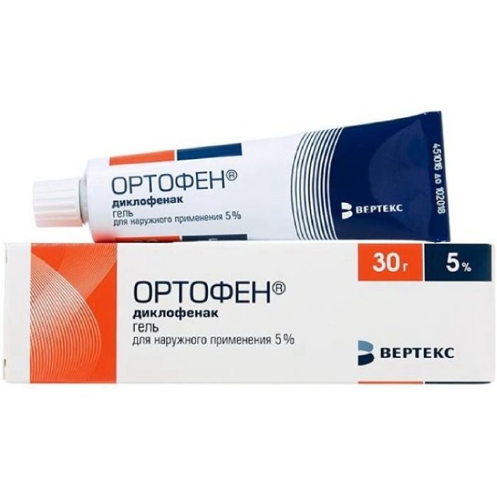 Ортофен гель для наружного применения 5% 30 г туба 1 шт.