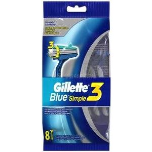 Бритва мужская Gillette Blue Simple 3 одноразовая 8 шт.