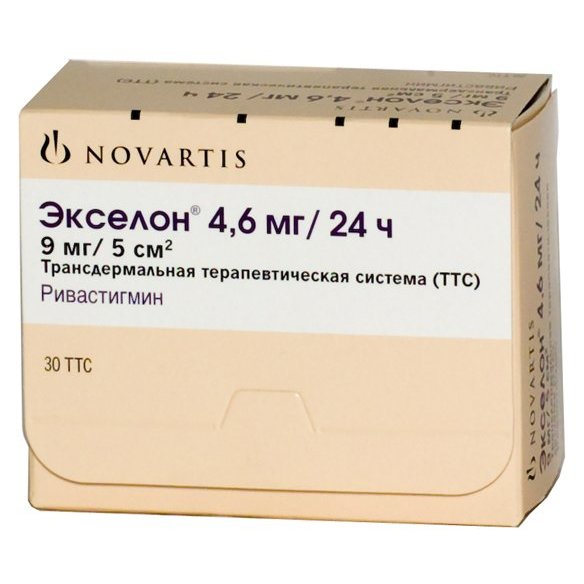 Экселон пластырь 4,6 мг/24 ч 30 шт., цены от 1397.3 ₽,  в аптеках .