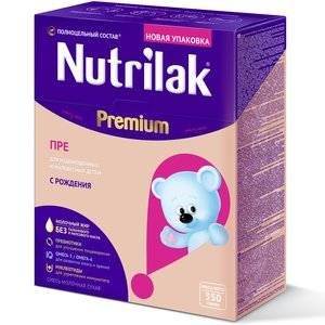 Nutrilak Premium Пре Сухая молочная смесь для недонош/маловесных детей с 0 мес., 350 г