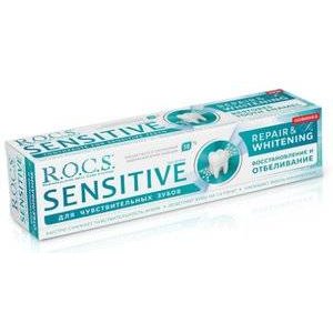 Зубная паста R.O.C.S. Sensitive Восстановление и отбеливание 94 г
