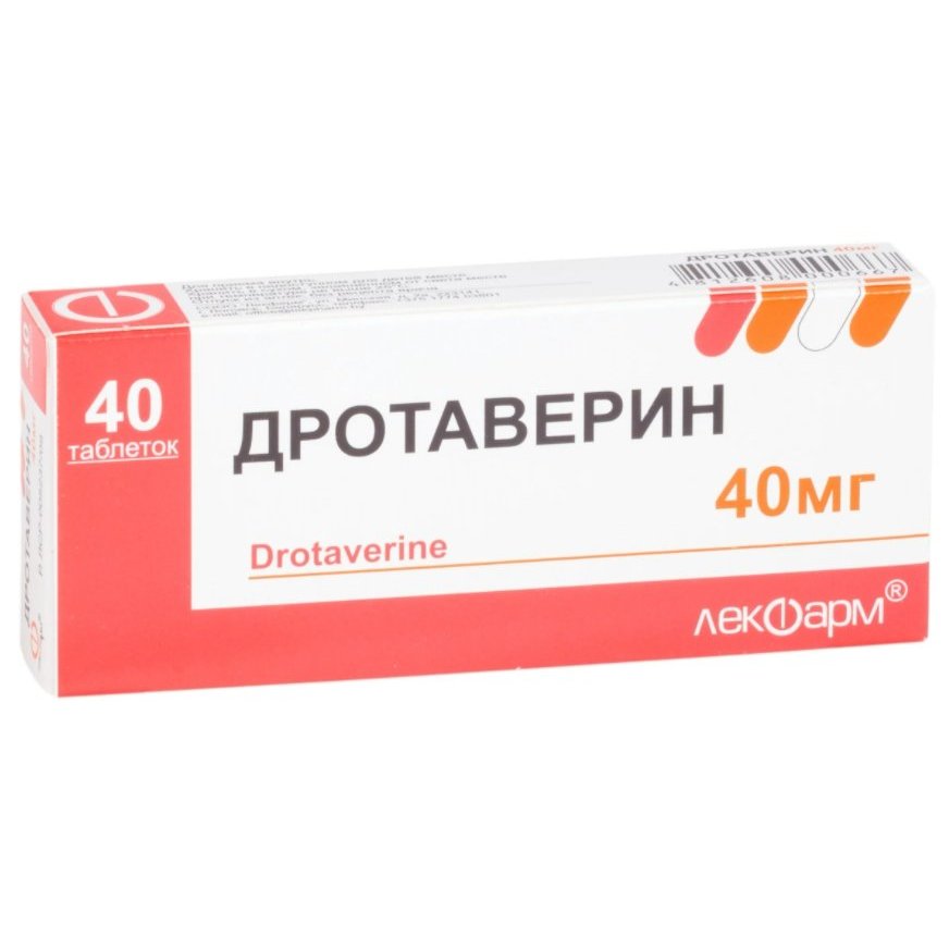 Дротаверин таблетки 40 мг 40 шт.