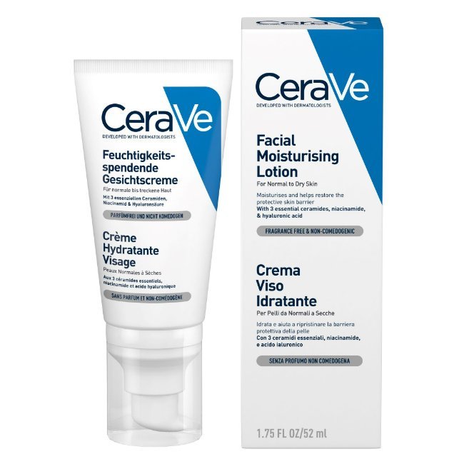 Лосьон увлажняющий CeraVe для нормальной и сухой кожи лица 52 мл