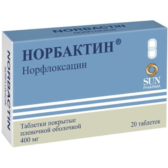 Норбактин таблетки 400 мг 20 шт.