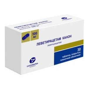 Леветирацетам Канон таблетки 500 мг 30 шт.