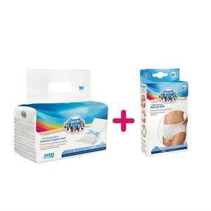 Набор Canpol 9 шт. прокладки послеродовые 10 шт. + трусики одноразовые 5 шт.