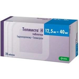 Телмиста Н таблетки 12,5+40 мг 28 шт.