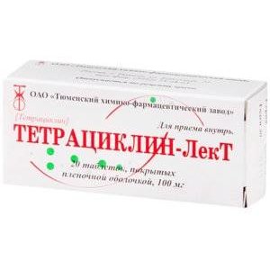 Тетрациклин-Лект таблетки 100 мг 20 шт.