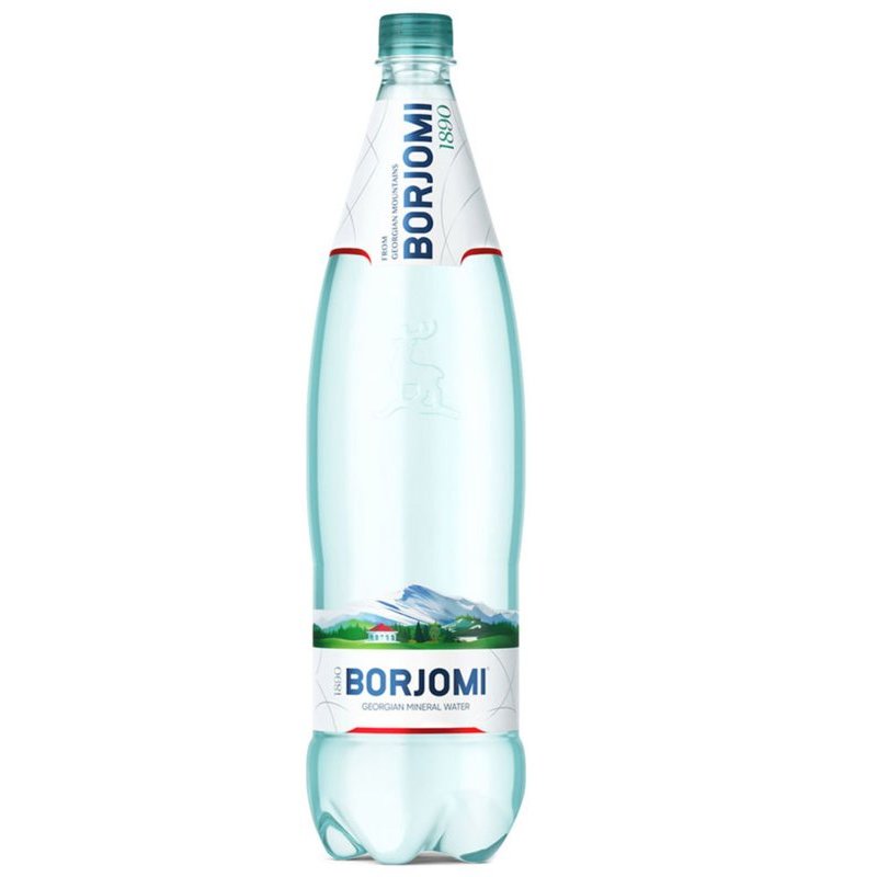 Вода минеральная Боржоми газированная 1,25 л пластиковая бутылка