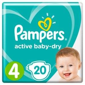 Подгузники Pampers Active Baby Dry размер 3 9-14 кг 20 шт.