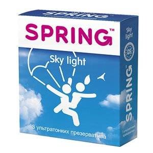 Презервативы Spring Sky Light ультра тонкие 3 шт.