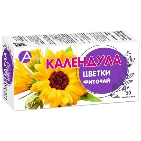 Календула цветки фильтр-пакеты 1,5 г 20 шт.