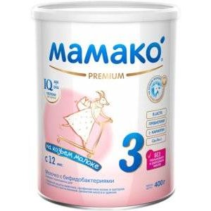 Молочная смесь Мамако 3 premium на козьем молоке с 12 мес. 400 г