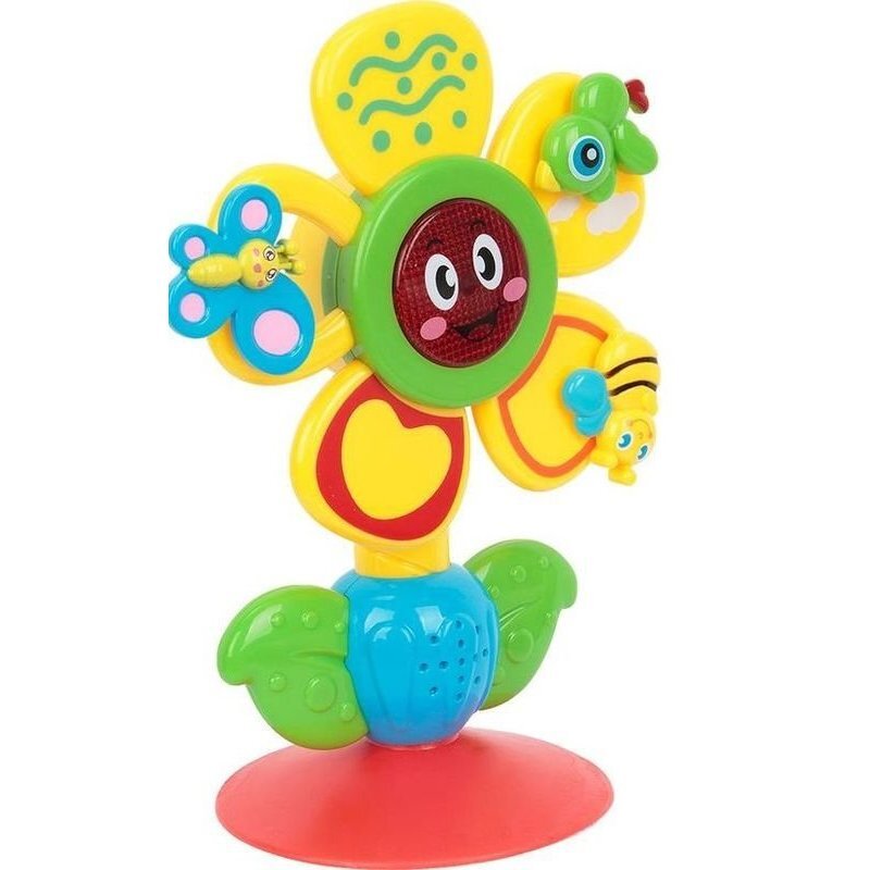 Игрушка музыкальная Happy Baby на присоске 330072 веселый цветок