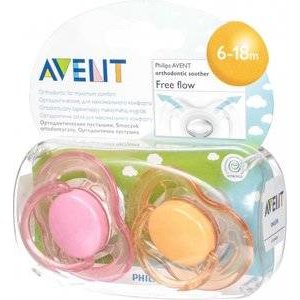 Пустышка силиконовая Avent FreeFlow 6-18 мес. SCF178/24 2 шт.