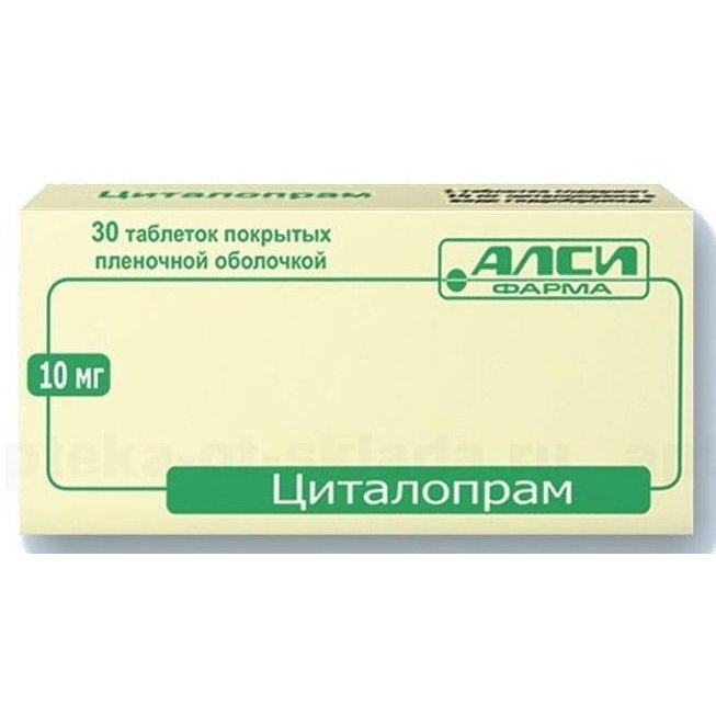 Циталопрам-Алси таблетки 10 мг 30 шт.
