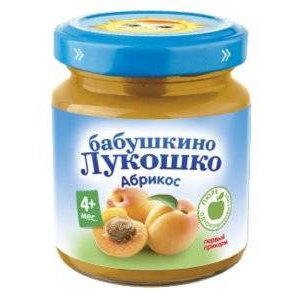 Пюре Бабушкино Лукошко абрикос с 4 мес., 100 г